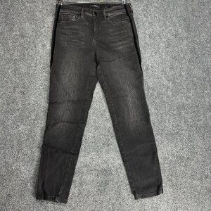 Banana Republic Jeans Womens 28 Skinny Black Cotton Stretch Pockets Premium Deni